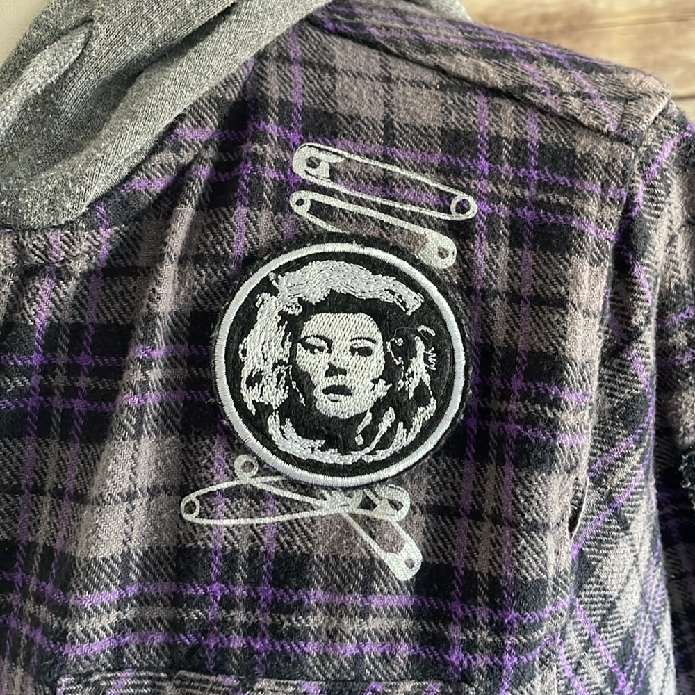 Haunted Mansion Flannel Hoodie - Picture 4 of 6